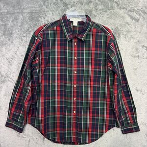 preston and york vintage men's Lg cotton plaid long sleeve Hong Kong